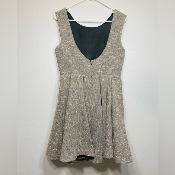Anthropologie Paper Crown Women’s Shimmered Tweed Dress Size Petit M - Picture 4 of 9
